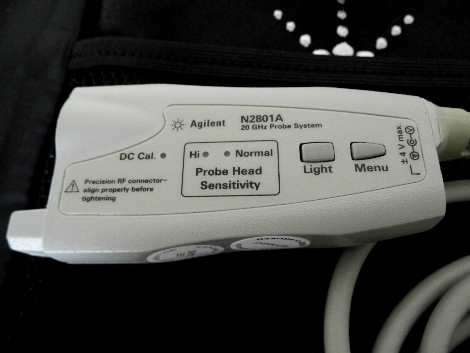 Agilent N2801A 20 GHz InfiniiMax III Series probe amplifier Keysight cal 8/2021 Agilent N2801A 20 GHz InfiniiMax III Series probe amplifier Keysight cal 8/2021
